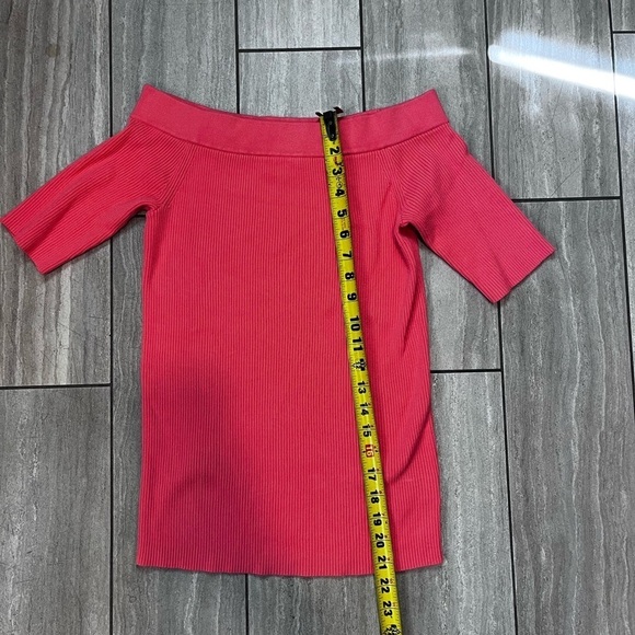 ANTHROPOLOGIE minuet off shoulder ribbed sweater medium - Picture 2 of 5